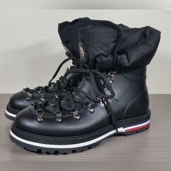 Moncler Inaya Boots With Removable Insulated Down Black Size US7 Like New - Picture 3 of 6